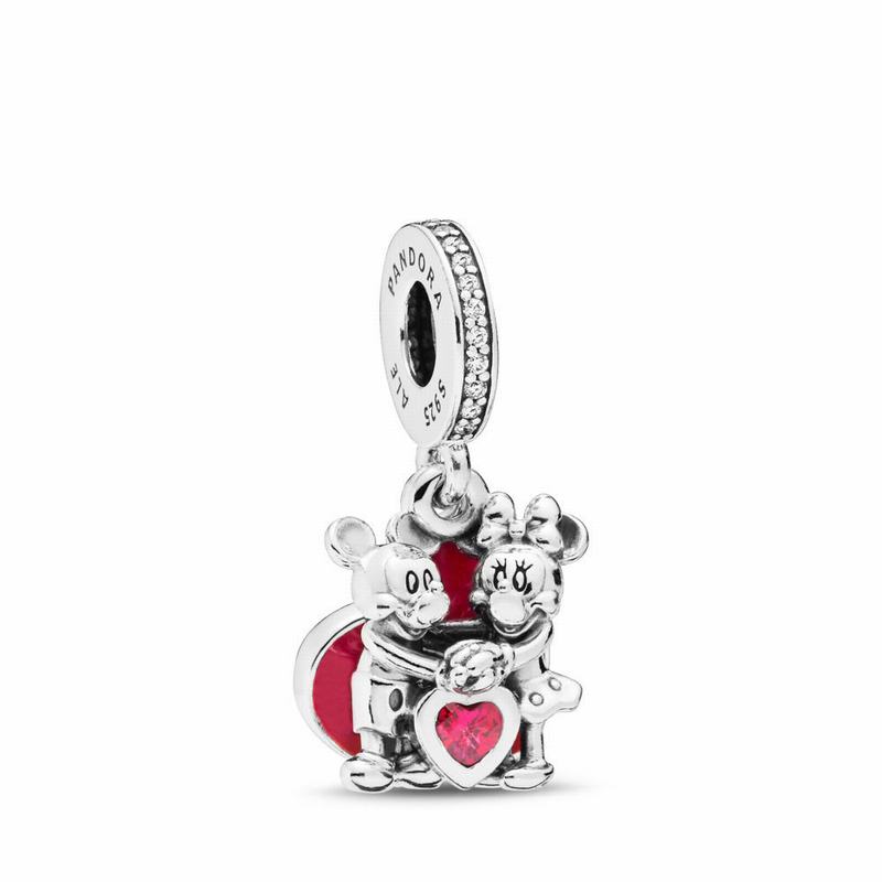 Pandora Disneyr Minnie & Mickey With Love Charm - Sterling Silver/Enamel/Cubic Zirconia - Canada | M